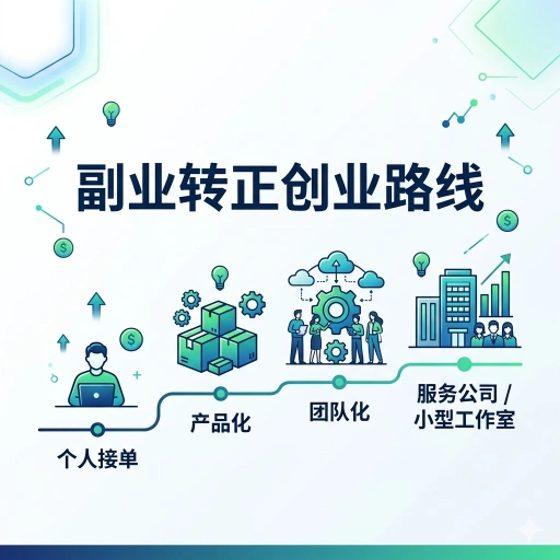 副业转正创业路线